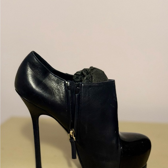 Yves Saint Laurent Black High Heel Booties Perfect for Fall - Picture 6 of 16